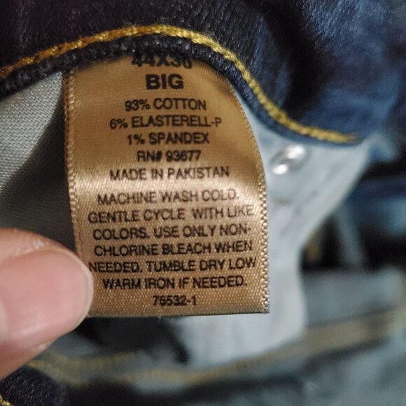 The Foundry Jeans Mens 44x30 Blue Advance Flex 360 Stretch Straight Denim - Picture 4 of 11